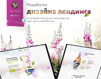 Landing page design. Sale of tea machines in Russia