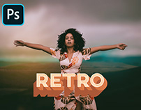 How to create Stunning retro effect in photoshop 2020