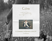 Conte | e-commerce redesign concept