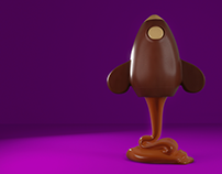 Chocolate caramel rocket