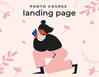 Online course landing page