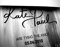 Modern Hand lettered Save-the-date.