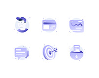 Detailed Custom Icons Set for a Tech Company