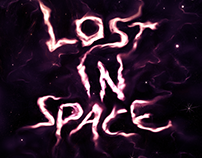 Lost in Space Typographic Illustration