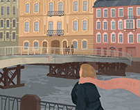 Postcard about St. Petersburg