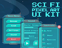 Sci Fi Pixel Art UI Kit