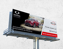 Projekt na billboard dla salonu samochodowego i serwisu