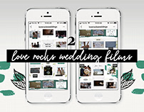 Love Rocks! Wedding Films - Instagram content