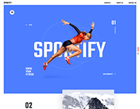 Sportify App Landing Page
