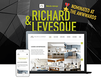 Richard & Levesque - Website redesign