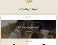 One Page Wedding Template