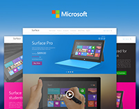 Microsoft Surface Pro (China) | Web Design