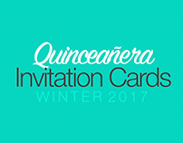 Quinceañera Invitation Cards: Winter 2017
