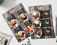 Food Menu Design & Social Media Banners for D'SmaakCafe