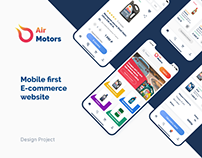 Mobile first e-commerce website car motor oil