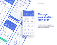 UX/UI for FinTech App | Relevium, student loan manager