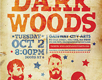 The Deep Dark Woods poster design
