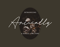 Antically - a Single Line Font
