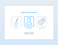 Daily UI | #064 | Select User Type