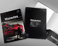 Diseño piezas corporativas Mazda Mazautos Colombia