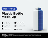 Plastic Bottle - Free Mockup