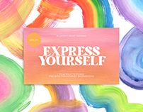 Express Yourself acrylic texture