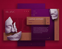 Blanc Magazine - Website design.