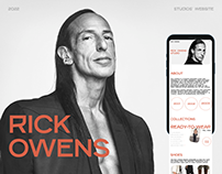 Rick Ownes | Landing page