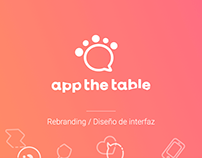 App the Table - Rebranding & UI/UX design