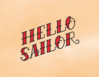 Hello Sailor Label Design
