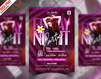 Night Club Party Flyer Social Media Post PSD