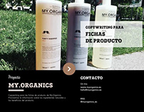 Fichas de producto My.Organics
