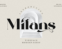 Milans_Typeface Modern Serif