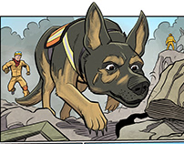 Comic Art for "Canine Hero"