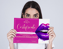 Creating a certificate for a beauty salon
