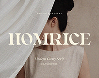 Homrice – Modern Classy Serif