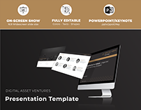 Powerpoint/Keynote Presentation template for Venture co