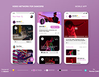 Video Network for Dancers Mobile App