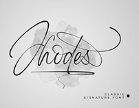 Jhodes Signature Font