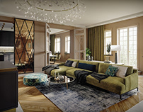 3D Photoreal Interior Rendering - Luxury Apartment