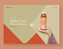 Organic Cold Press Juices Website Design