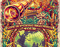 poster tour artwork for IYATERRA