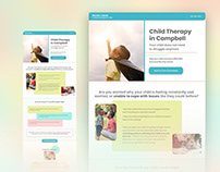 Unbounce Child Therapy Landing Page