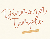 Diamond Temple Handwritten Font