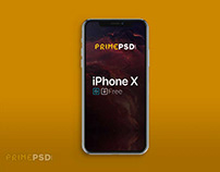 iPhone X Front View Mockup Get Free PSD
