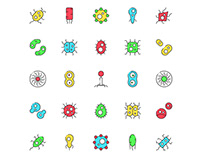 Microscopic Life Icons
