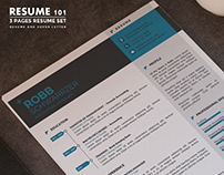 3 Page Resume Template 101 - "Robb"
