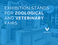 Booths for zoological and veterinary fairs - Minkoncept