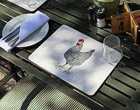 Illustration & placemats for Spier EIGHT restaurant