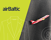 Coorporate brooch for airBaltic